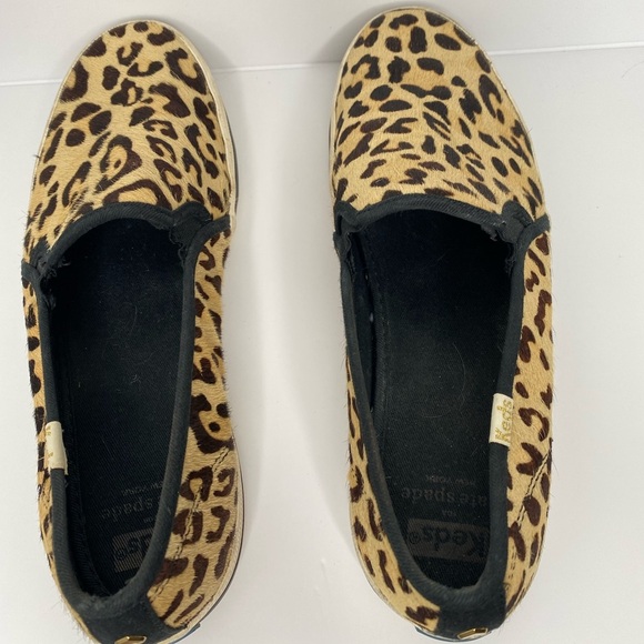 KATE SPADE New York X Keds Leopard Print Double Decker Slip-On Sneakers - Picture 6 of 8